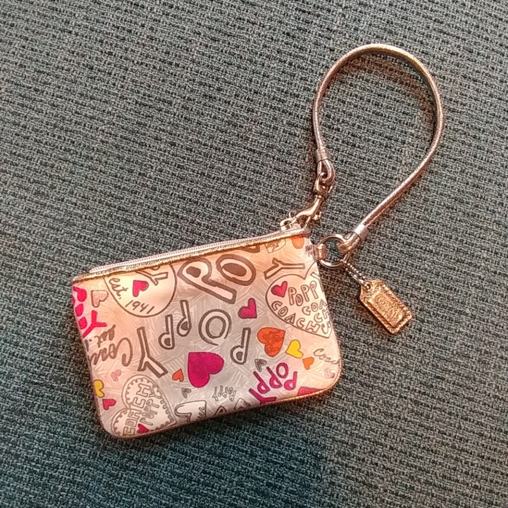 Coach Poppy Wristlet